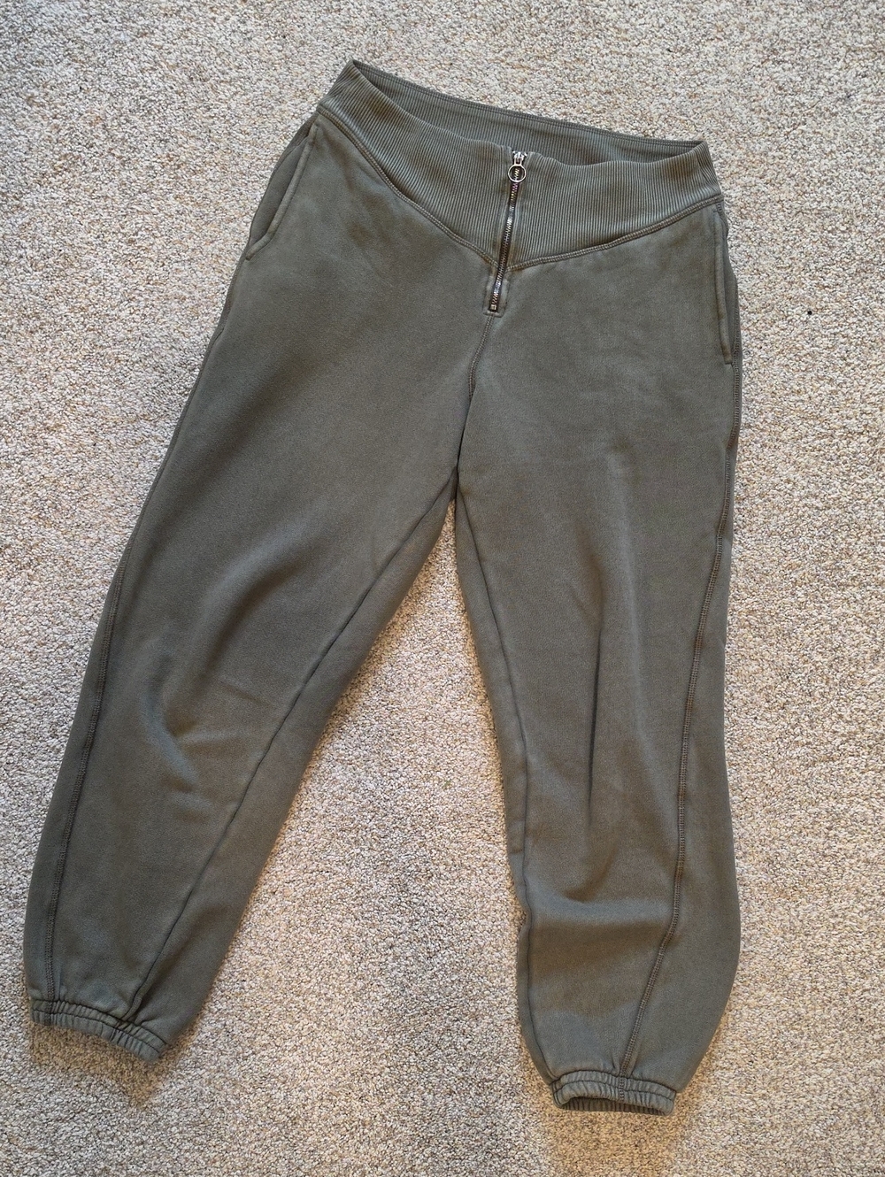 aerie Olive Green Track Joggers